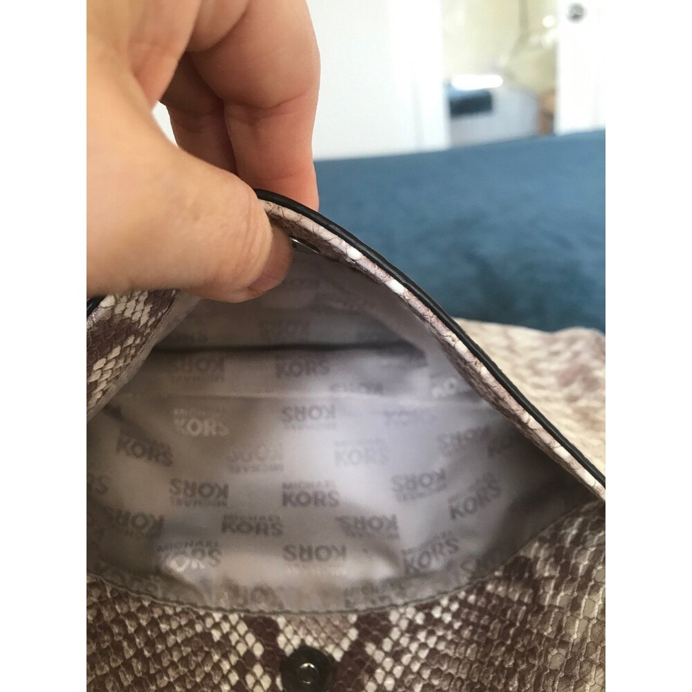 Michael Kors Vivianne Python Snakeskin Print Shou… - image 9
